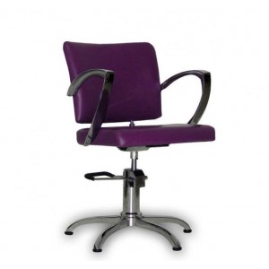 Hairdressing chair Palermo brown Purple