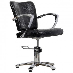  Fauteuil de coiffure Palermo marron Crocodile noir