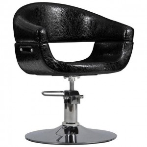  Toscania barber chair beige Black crocodile