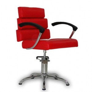 Kappersstoel Italpro bruin Rood