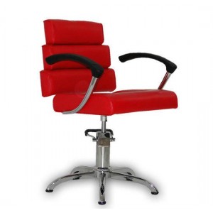Парикмахерское кресло Italpro коричневое Красный