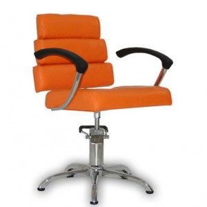 Friseurstuhl Italpro braun Orange