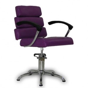 Friseurstuhl Italpro braun Lila