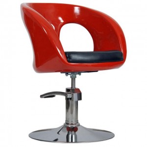  Fauteuil barbier Ovo Jaune Rouge