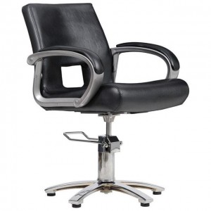  Hairdressing chair Milano black crocodile Black