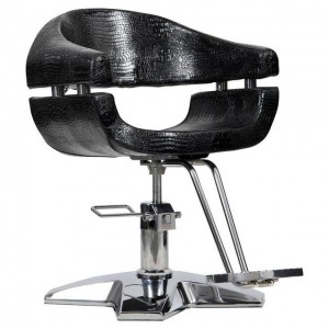  Hairdressing chair Gamma Black crocodile