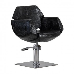 Hairdressing chair Imperia Black crocodile