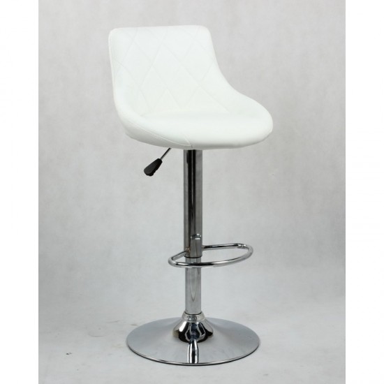 Барний стілець Hoker HC 1054 Білий, 4393, Кресло визажиста,  Краса та здоров'я. Все для салонів краси,Меблі ,  Купити в Україні