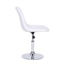 Барний стілець Хокер HC-1801W екошкіра, Білий бірюзовий, 4411, Кресло визажиста,  Краса та здоров'я. Все для салонів краси,Меблі ,  Купити в Україні