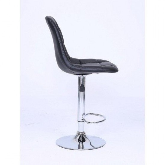Барний стілець Хокер HC-1801W екошкіра, бірюзовий Чорний, 6379, Кресло визажиста,  Краса та здоров'я. Все для салонів краси,Меблі ,  Купити в Україні