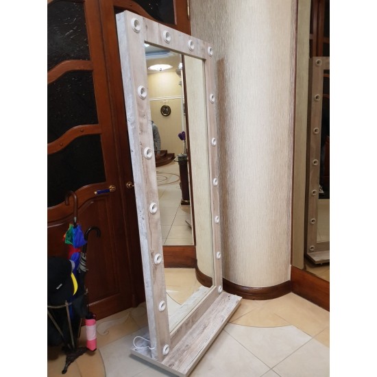 Makeup growth mirror with lighting 1800x800 without lamps, 6388, Ростовые зеркала,  Health and beauty. All for beauty salons,Furniture ,Зеркала, buy with worldwide shipping