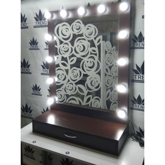 Espelho com prateleira, para maquiadora-4598-Trend-Mobiliário