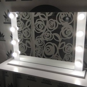  Miroir avec lampes pour la maison, mur