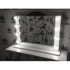  Miroir avec lampes pour la maison, mur