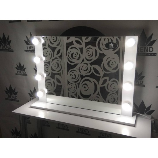 Miroir avec lampes pour la maison, mur-6086-Trend-Miroirs