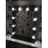 Espelho de camarim para maquiagem. espelho em preto-6590-Trend-Espelhos
