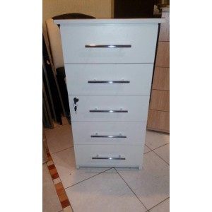  Manicure cabinet white with a lock and drawers.