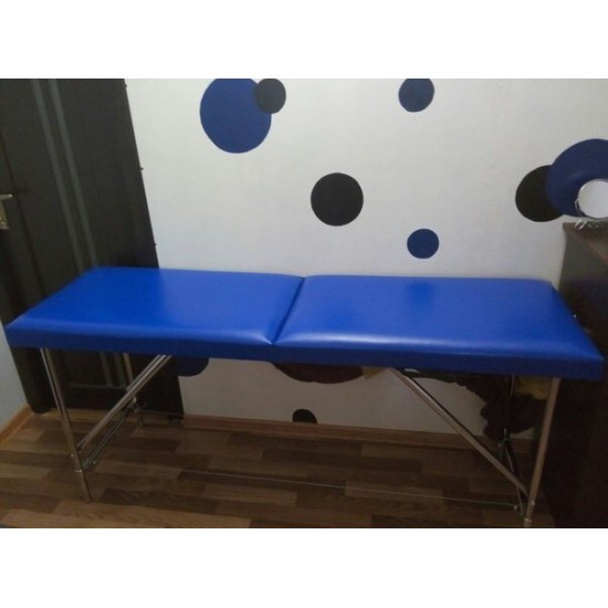 Синяя кушетка для мастеров шугарнига 190 / 65 см, 728479720, Кушетка, массажный стол,  Кушетка, массажный стол,  купить в Украине