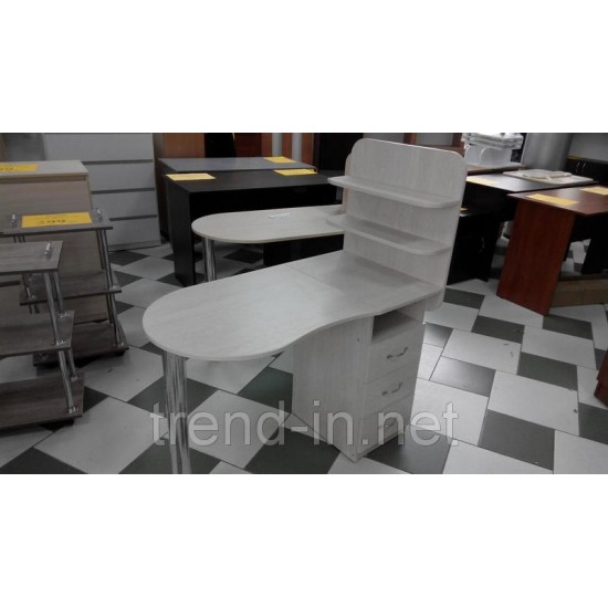 Маникюрный стол с ящиками и полочками серый, 742215131, Маникюрные столы,  Мебель,Маникюрные столы ,  купить в Украине