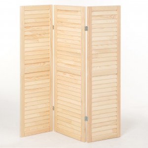 Houten scherm 3 secties