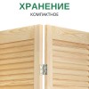Biombo de madera 3 secciones-6611-Поставщик-Mueble