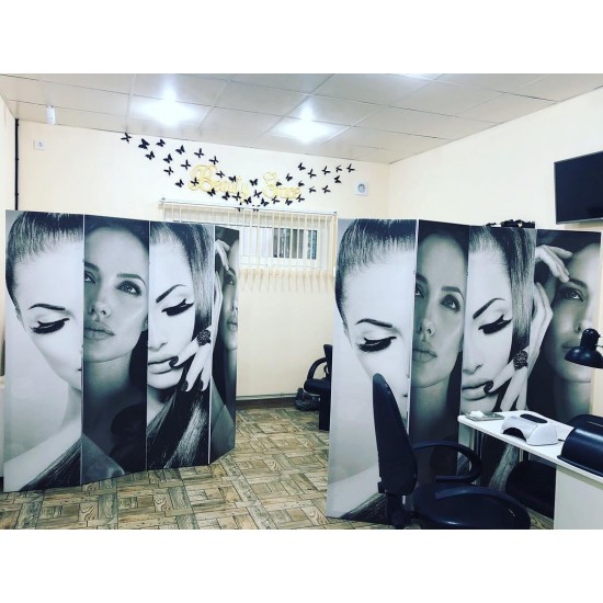 Screen with photo printing 3 sections PHOTO PRINTING OF ANY PICTURE banner printing-6615-Производство-Furniture