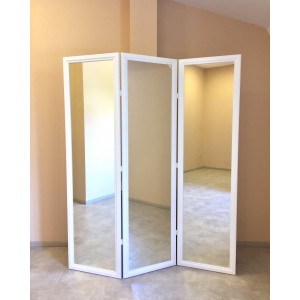  Mirror screen for beauty salons 4 sections