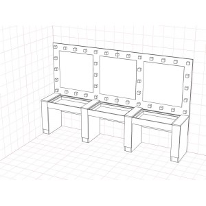  Table for beating masters, 3 working zones