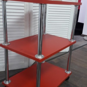 Red cosmetic cart