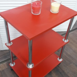  red beauty trolley