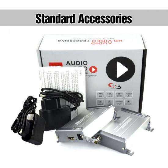 Übertragung von Audio-, Video-, IR-Signal (Fernbedienung) über Koaxialkabel 300 m HDMI-Audio-Video-Extender mit IR-952724951-Securit-Elektronik