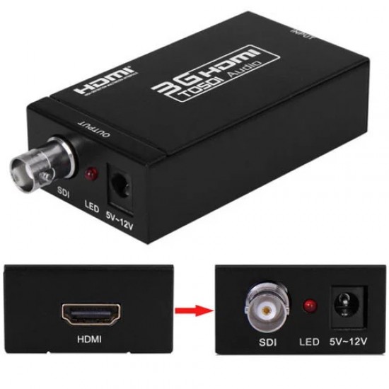 Конвертер HDMI - SDI відео і аудіо конвертер, передача сигналу по коаксіальному кабелю 1080P, Full HD, 952724951, Системы безопасности,  ,  Купити в Україні