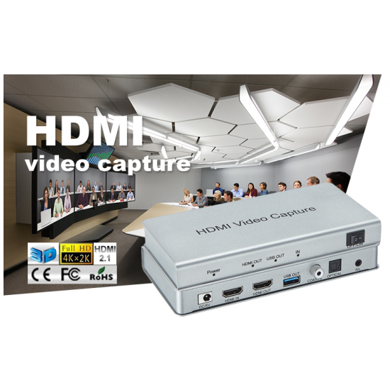 Conversor de vídeo e áudio 3G SDI para HDMI, transmissão de sinal coaxial 1080P, Full HD-952724951-Securit-Eletrônicos
