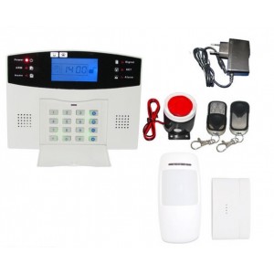  Bezprzewodowy system alarmowy GSM SMS SMS Autonomiczny system alarmowy do garażu, domku, mieszkania