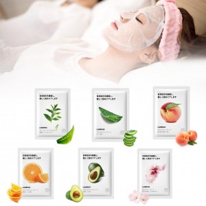 Маска Фруктовая для лица Японская - Персик Lanbena Mask Fruit Facial Japan Advanced Formula