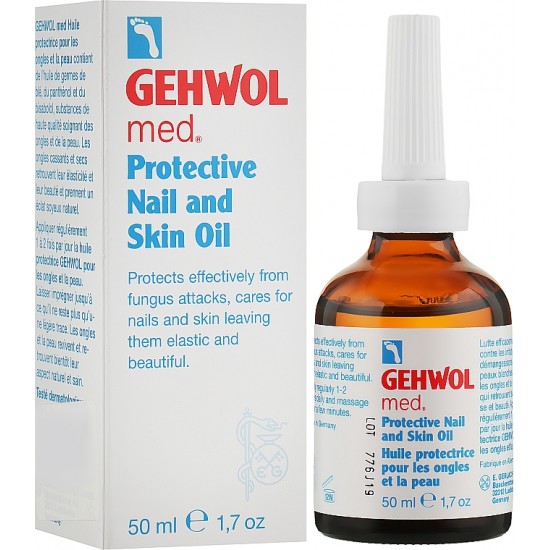 Óleo para unhas e peleGEHWOL, 50 ml,Gehwol Med Óleo protetor para unhas e pele-85414-Gehwol-podologia