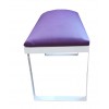 Biała metalowa podpórka pod nadgarstki z fioletową poduszką w stylu loft 320x200 mm-3003-Ubeauty-Wszystko do manicure