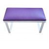 Repose-poignets en métal blanc avec coussin violet style loft 320x200 mm-3003-Ubeauty-Tout pour la manucure