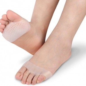  Manchette métatarsienne, préforée. Pelot, Gel mi-chaussette, doublure, oreiller, sous l'os métatarsien, blanc, silicone, paire