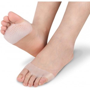  Manchette métatarsienne, préforée. Pelot, Gel mi-chaussette, doublure, oreiller, sous l'os métatarsien, blanc, silicone, paire