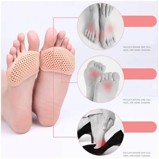 Punhos sob o metatarso, prefigurados. Pelot, meia-cabeça de gel, forro, almofada, metatarso, corpo, Silicone, casal-3674-18-04-01-Foot care-Tudo para manicure