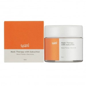 Mascarilla regeneradora con bakuchiol, probiótico y pantenol para el rostro, Spani Mask Therapy con Bakuchiol, 50ml