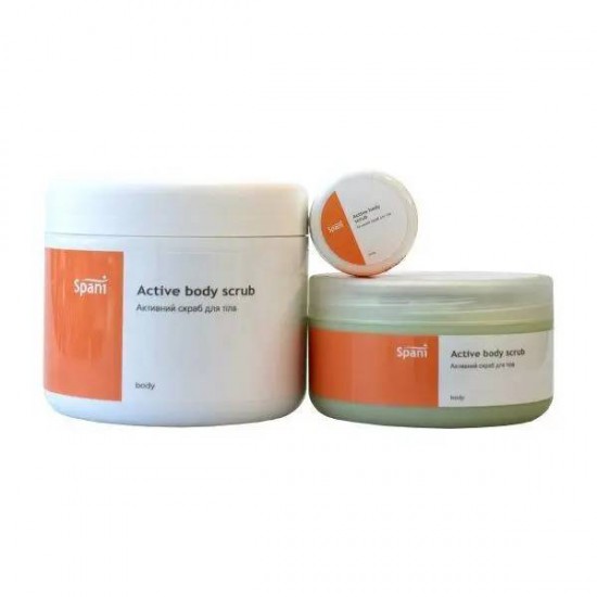 Active body scrub, 250 ml, SPANI, with volcanic sand, Active Body Scrub-952732789-Gehwol-Beauty and health. Everything for beauty salons