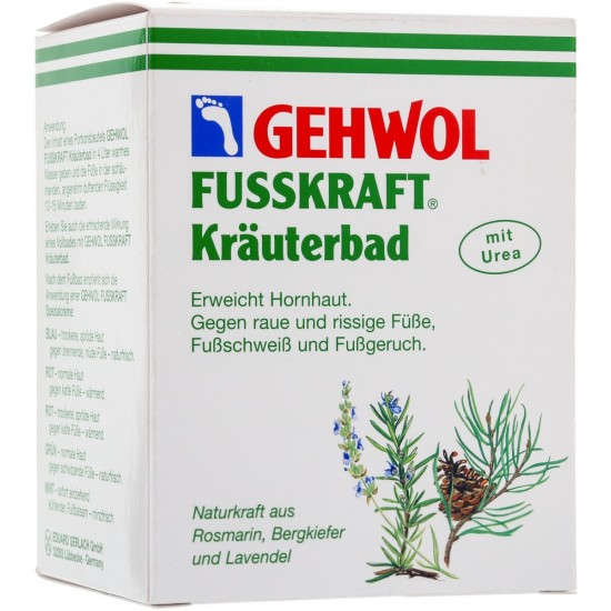 Bain aux herbes - Gehwol Fusskraft Krauterlotion, 10 sachets de 20 g.-sud_86029-Gehwol-Soin des pieds