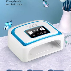 Wireless manicure lamp with built-in battery for gel polish 120 W UVLED 365 + 405 nm, removable bottom
