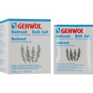 Bath salt with rosemary oil to relieve leg fatigue - Gehwol Badensalz / Bath salt